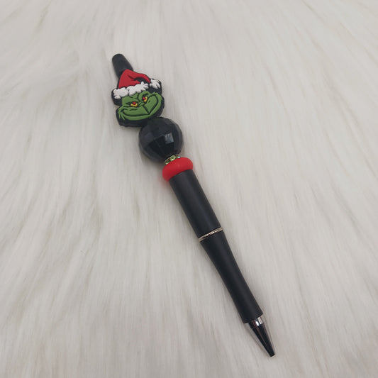 Green guy beaded pen