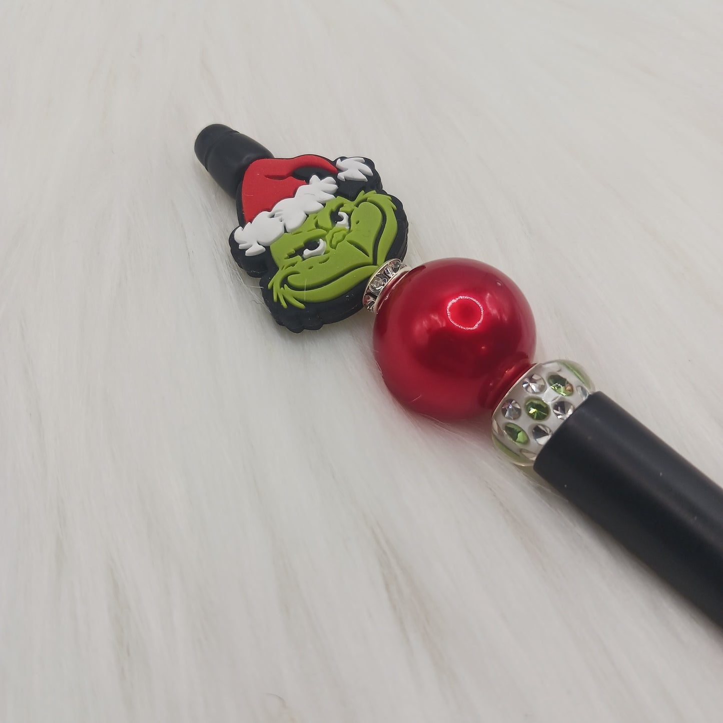 Mr. Green guy beaded pen