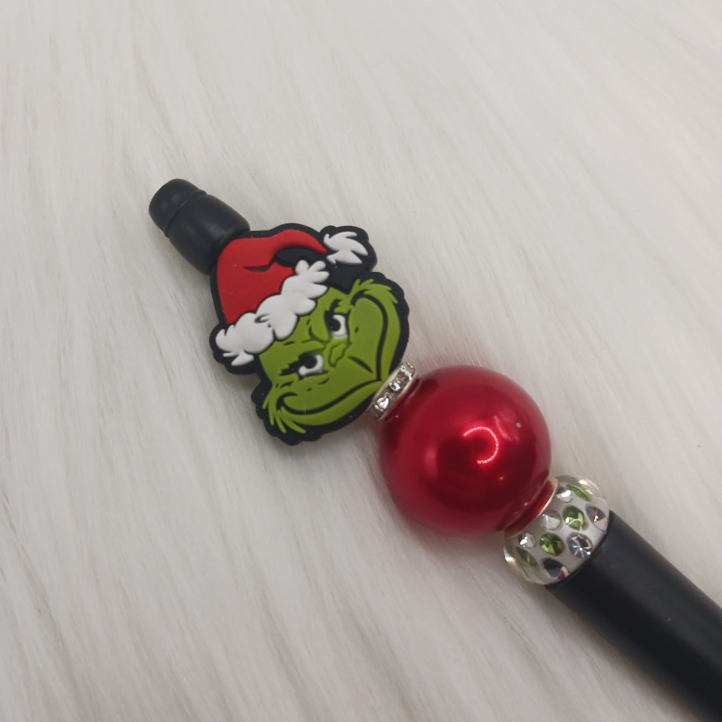 Mr. Green guy beaded pen