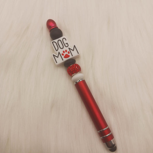 Dog Mom beaded pen and stylus