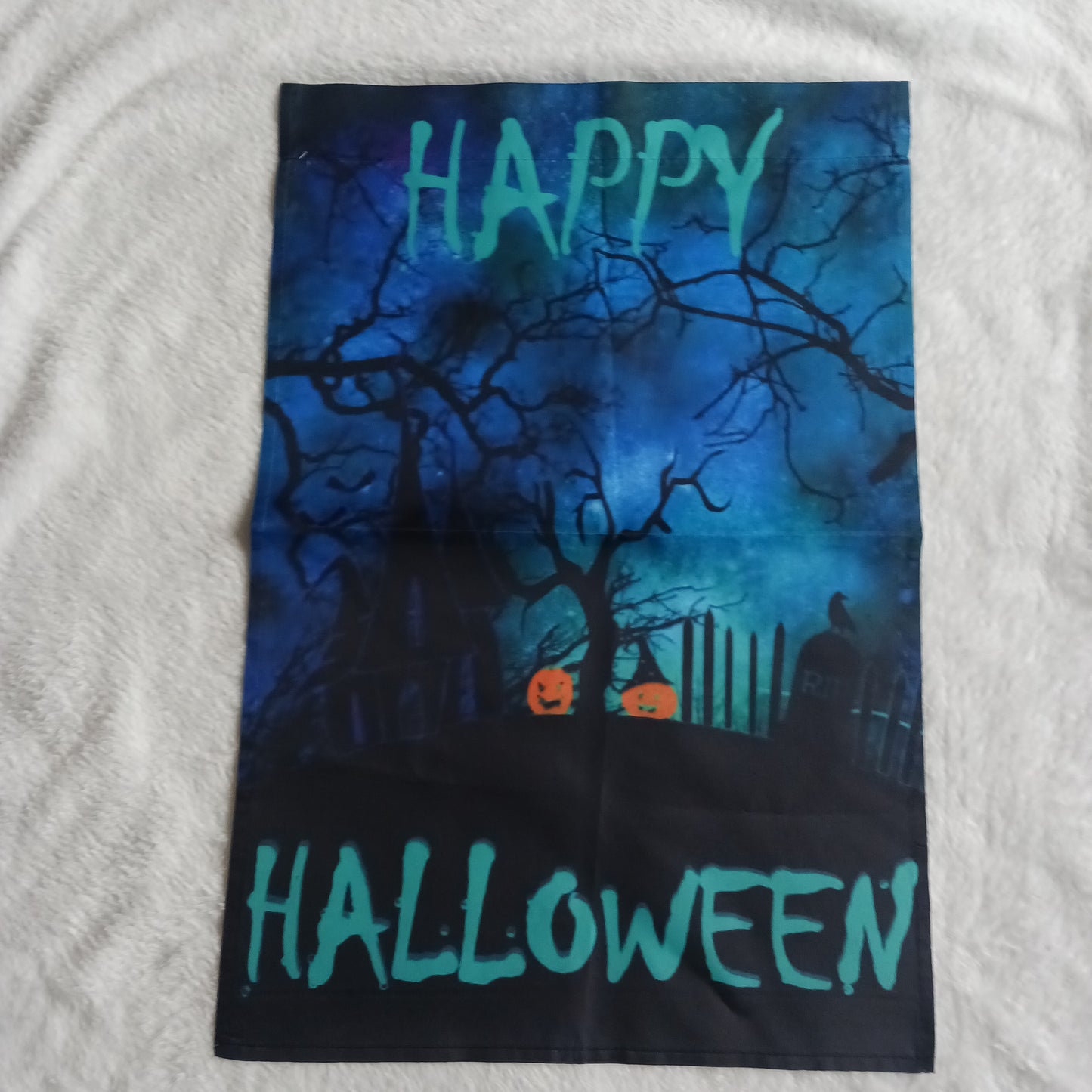 Happy Halloween garden flag