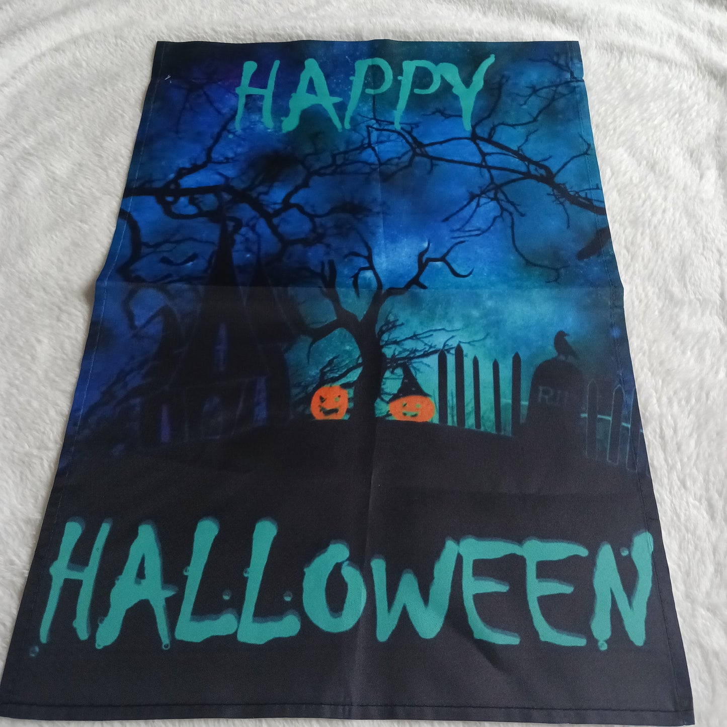 Happy Halloween garden flag