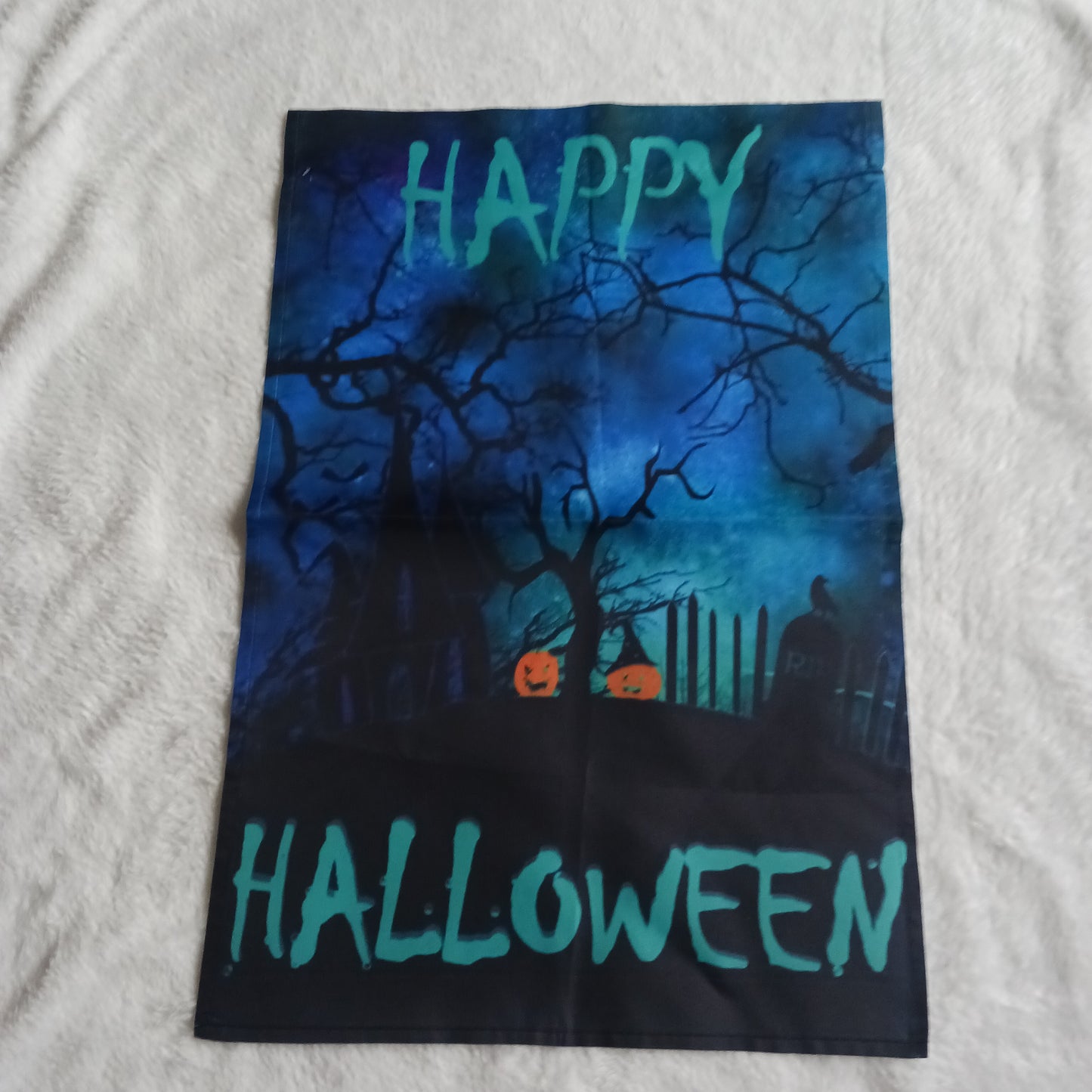 Happy Halloween garden flag