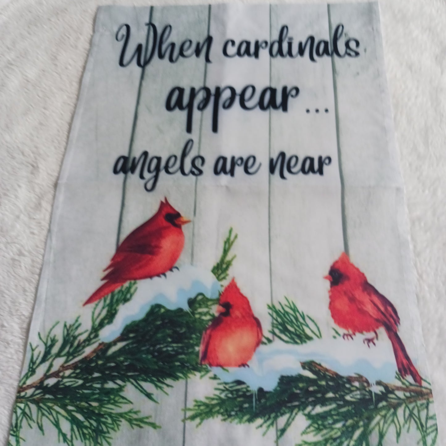 When cardinals appear garden flag