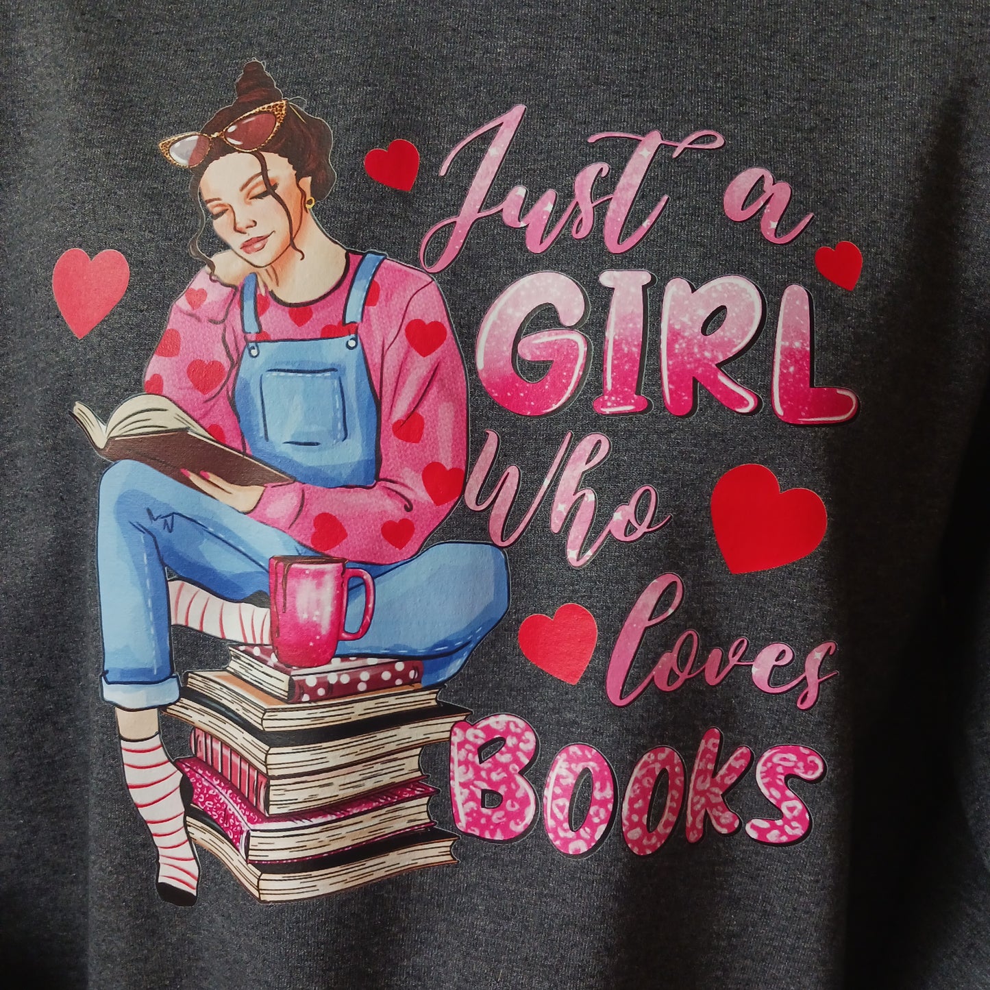 Just a girl who loves books sweatshirt