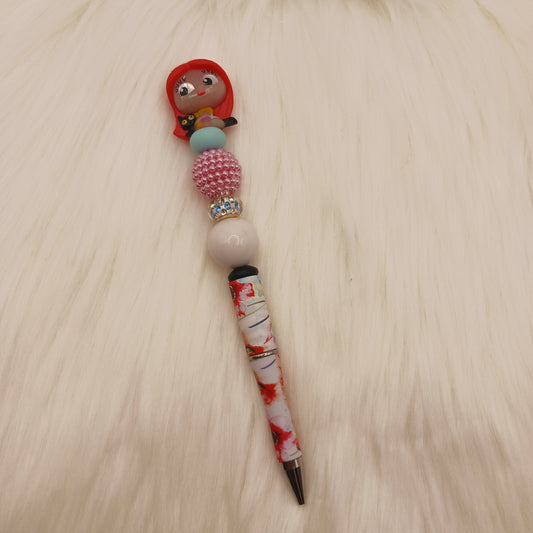 Sally character beaded pen