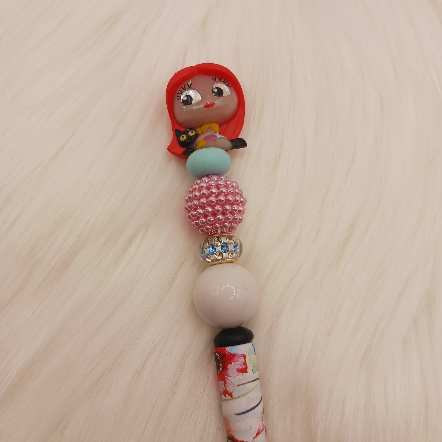 Sally character beaded pen