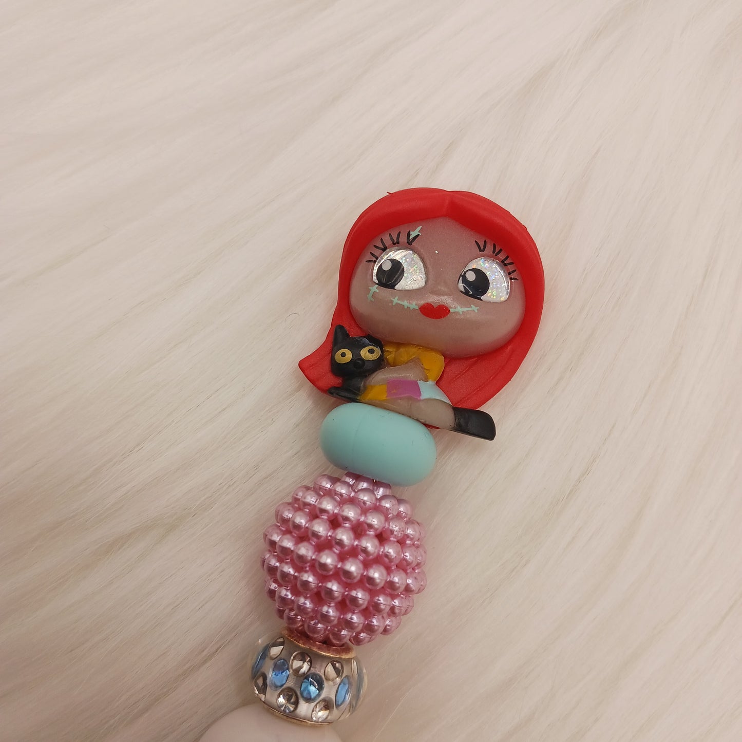 Sally character beaded pen