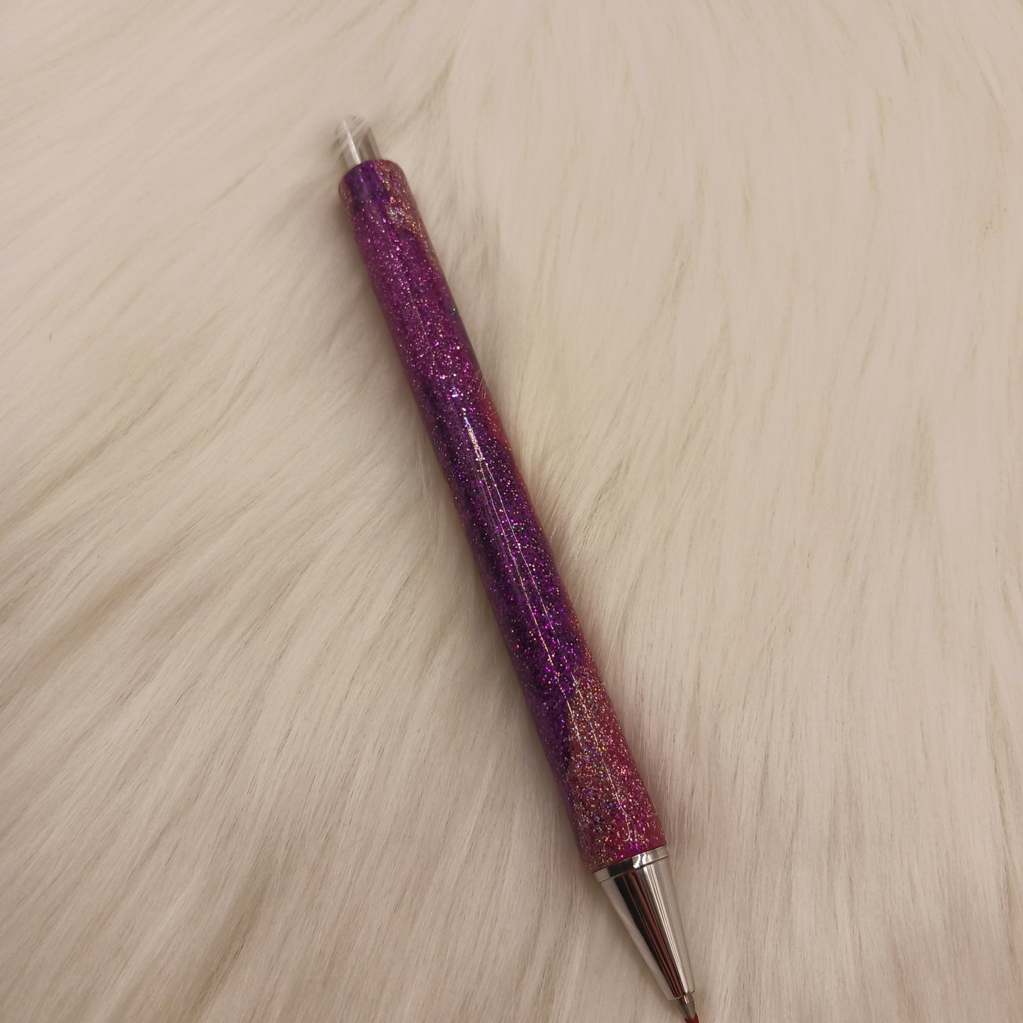 Pink and purple Epoxy glitter pen