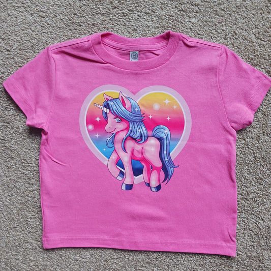 Rainbow unicorn girls T-shirt