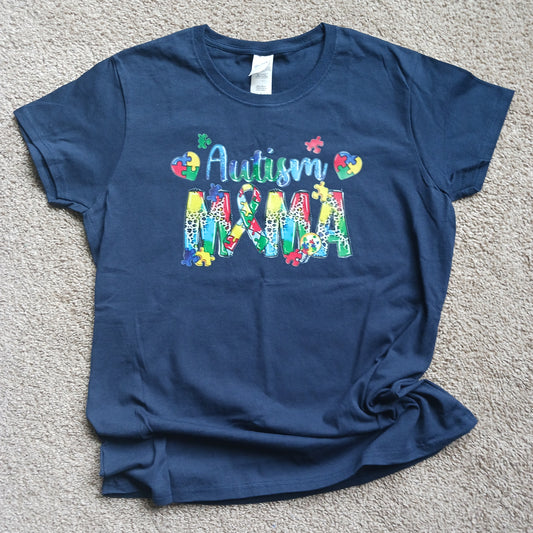 Autism Mama ladies Tshirt