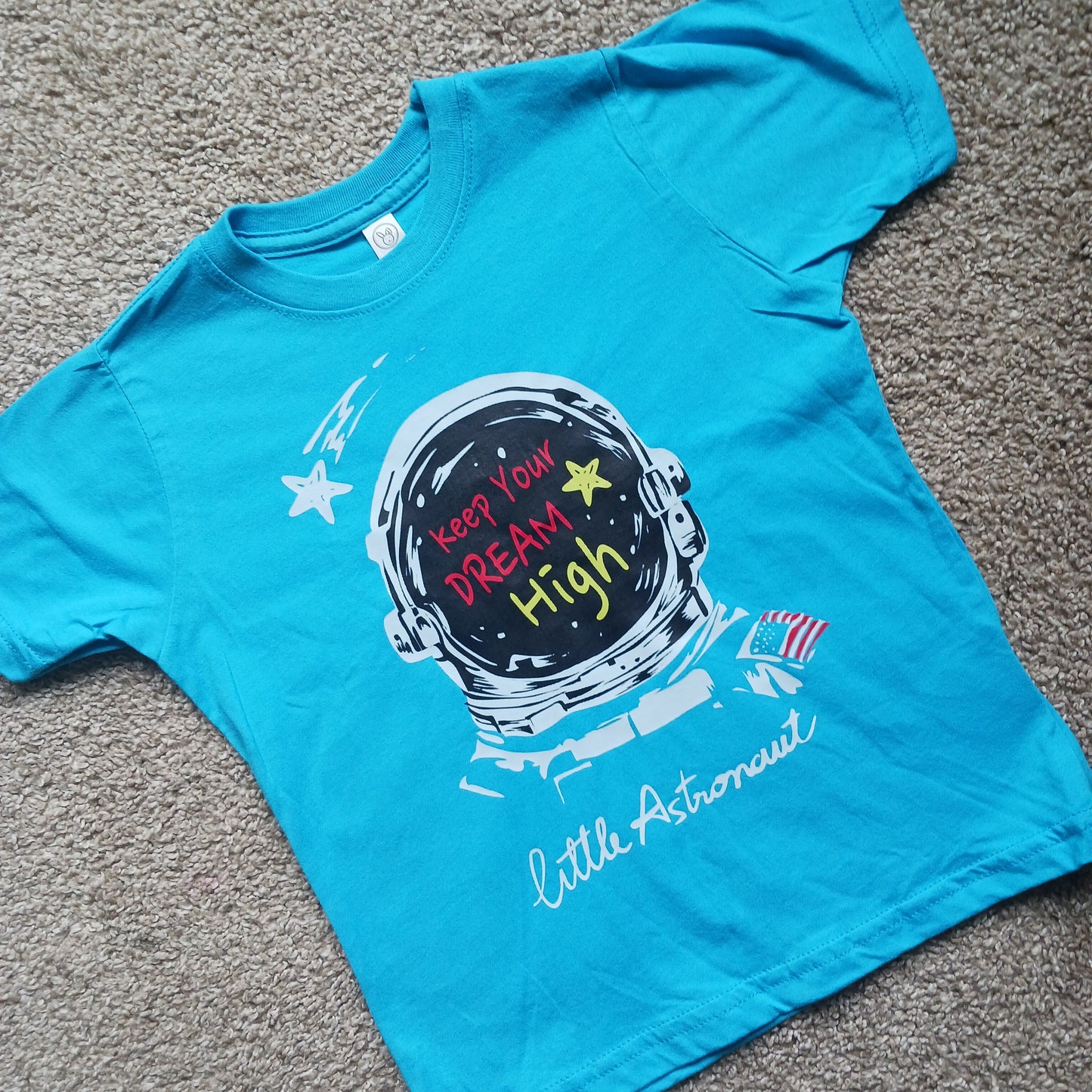 Dream high little astronaut kids T-shirt