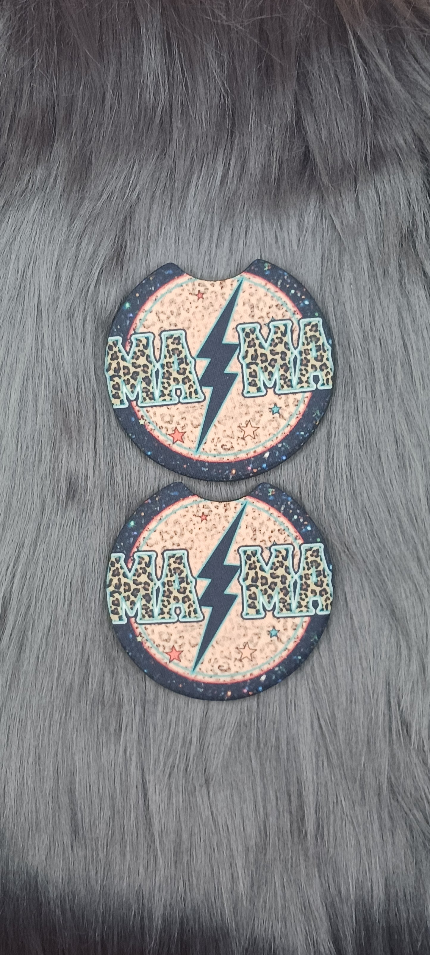 Mama bolt car coasters