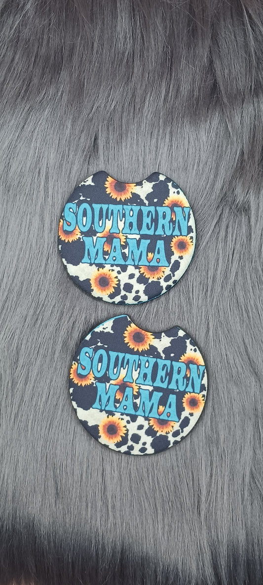 Southern mama car coasters