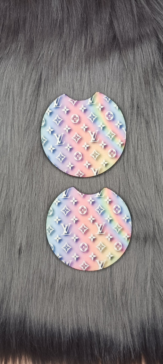 Pastel inspo car coasters