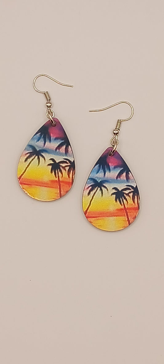 Palm tree Beach earrings