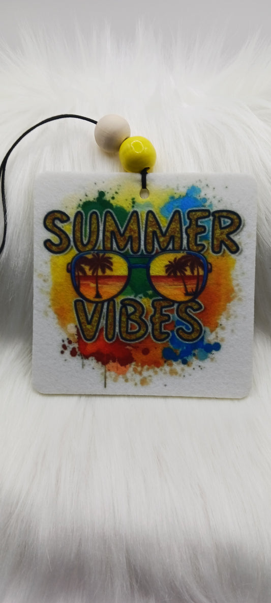 Summer vibes felt air freshener