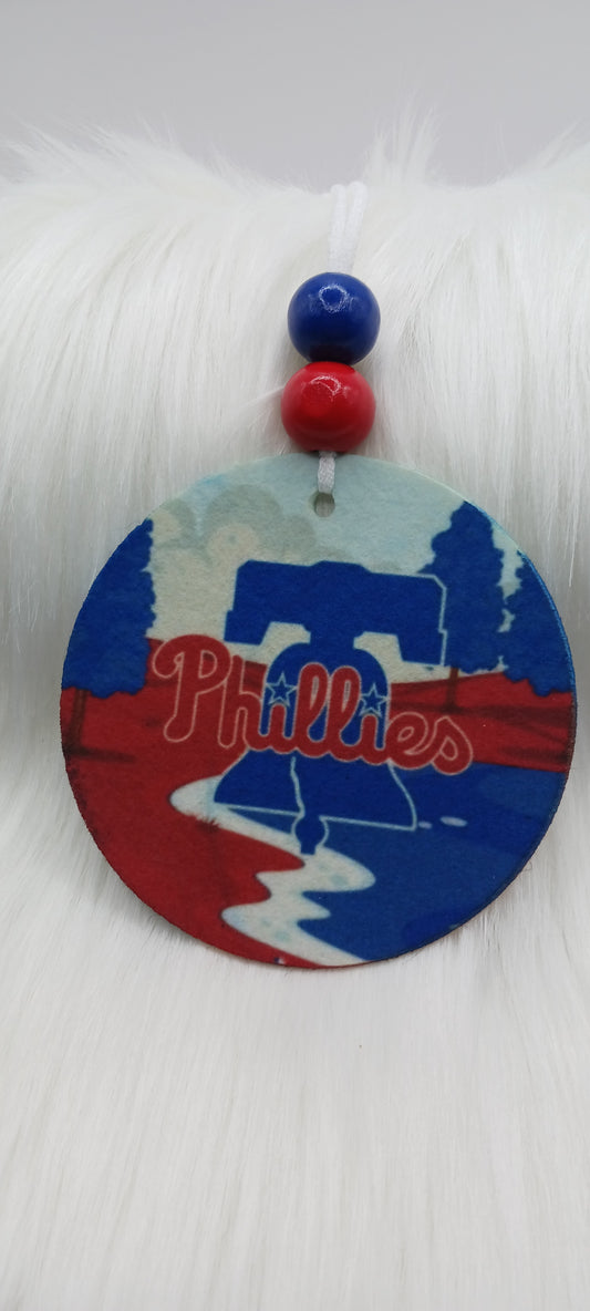 American baseball felt air freshener