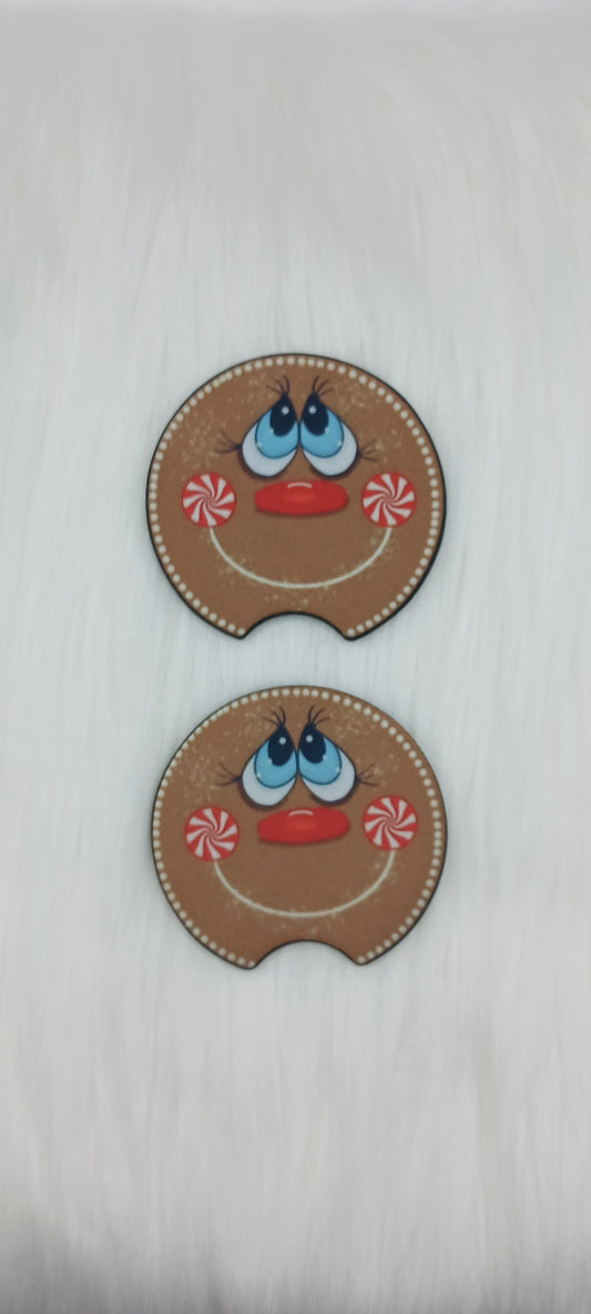 Gingerbread car coasters