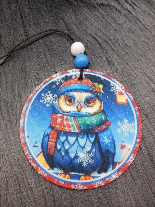 Christmas owl air freshener