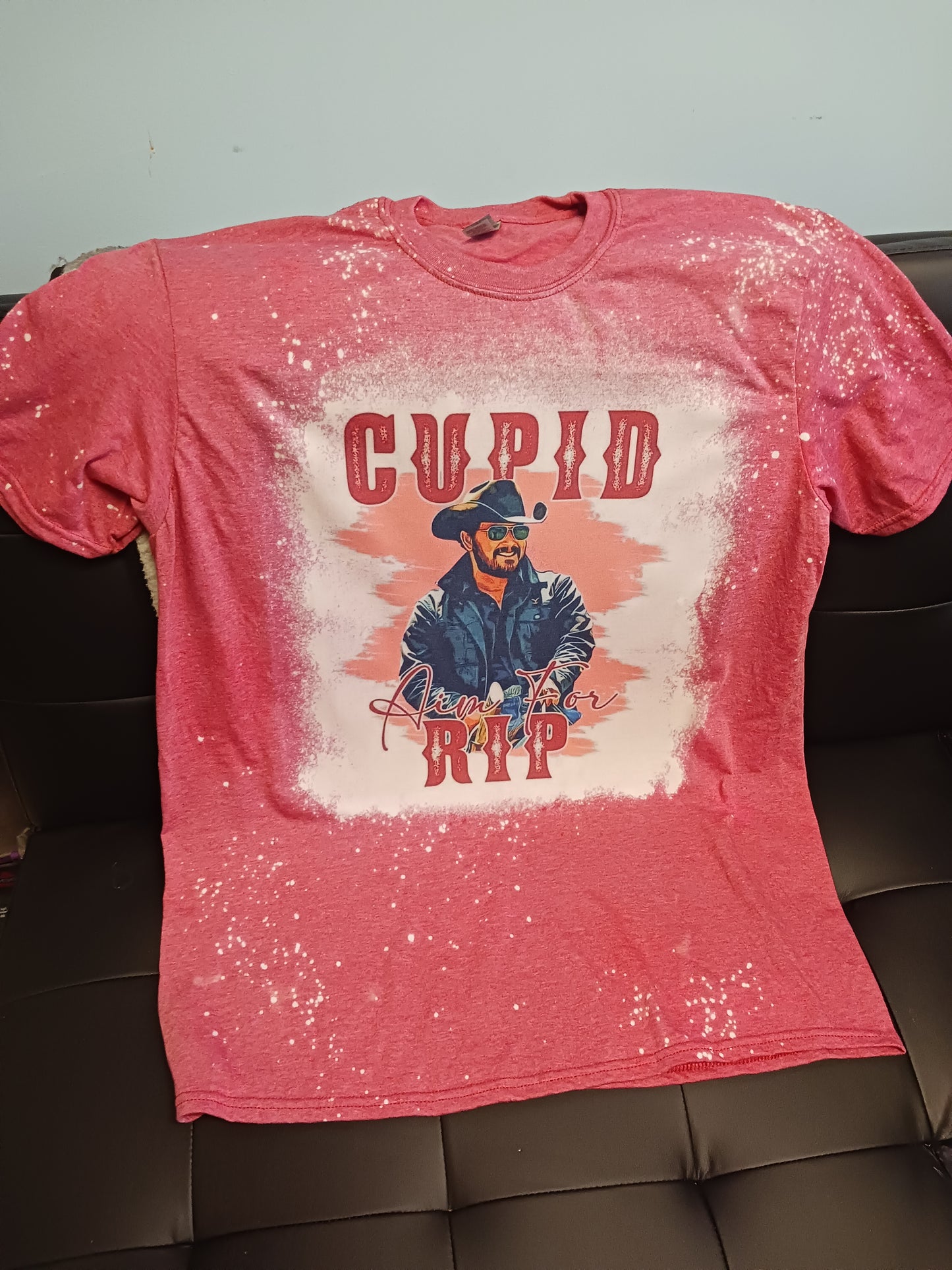 Cupid Aim for Rip Bleached Tee