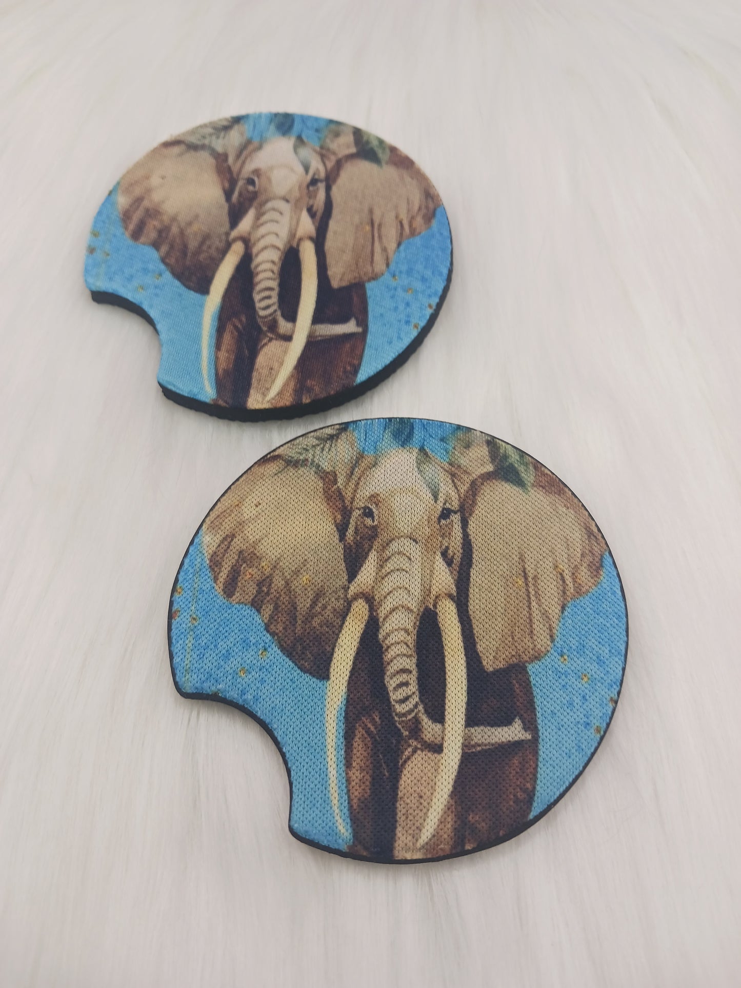 Elephant car coasters