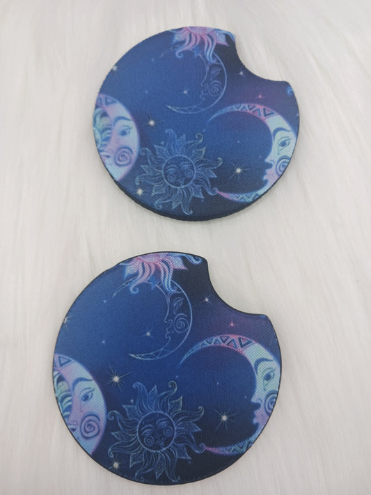 Starry sky car coasters