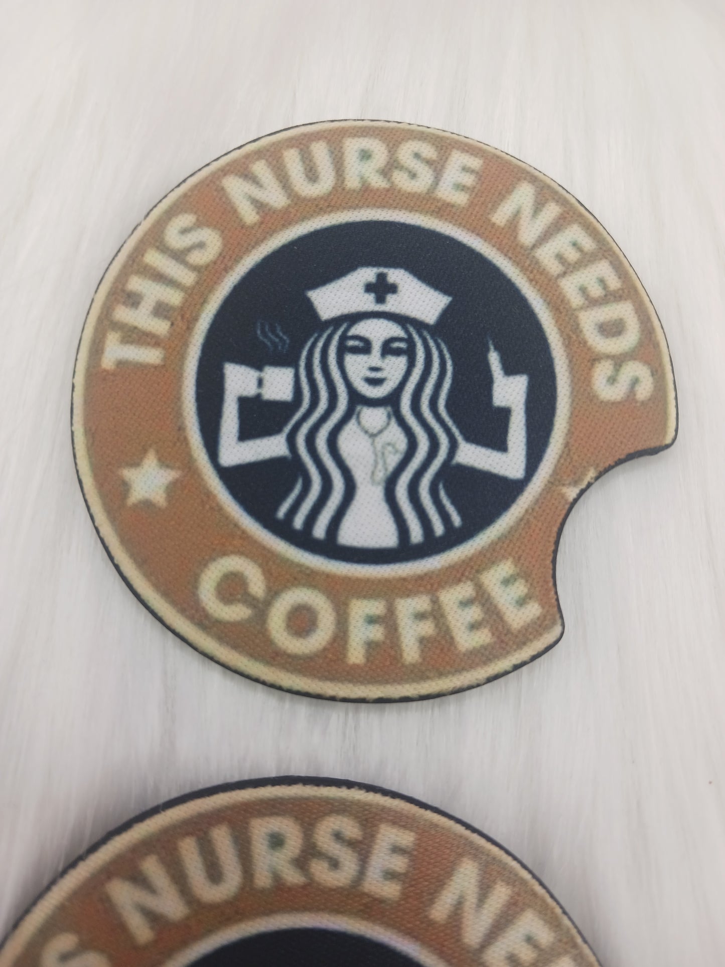 This nurse needs coffee car coasters