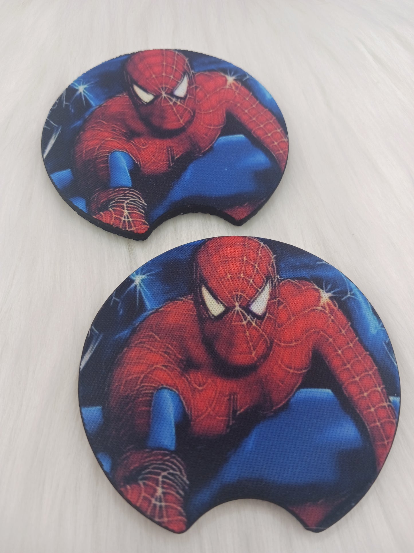 Spider web guy car coasters