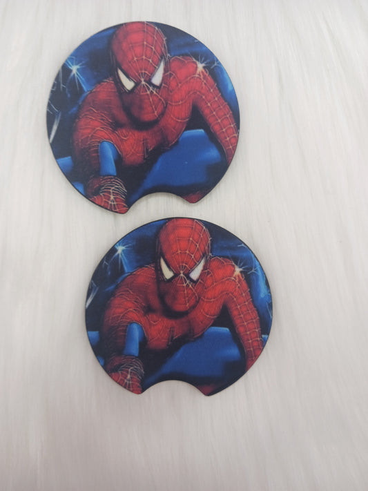 Spider web guy car coasters