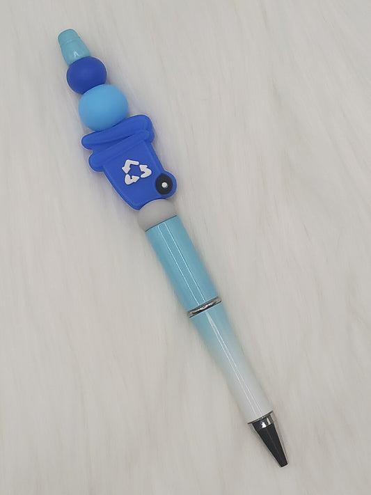 Recycling can silicone beaded pen