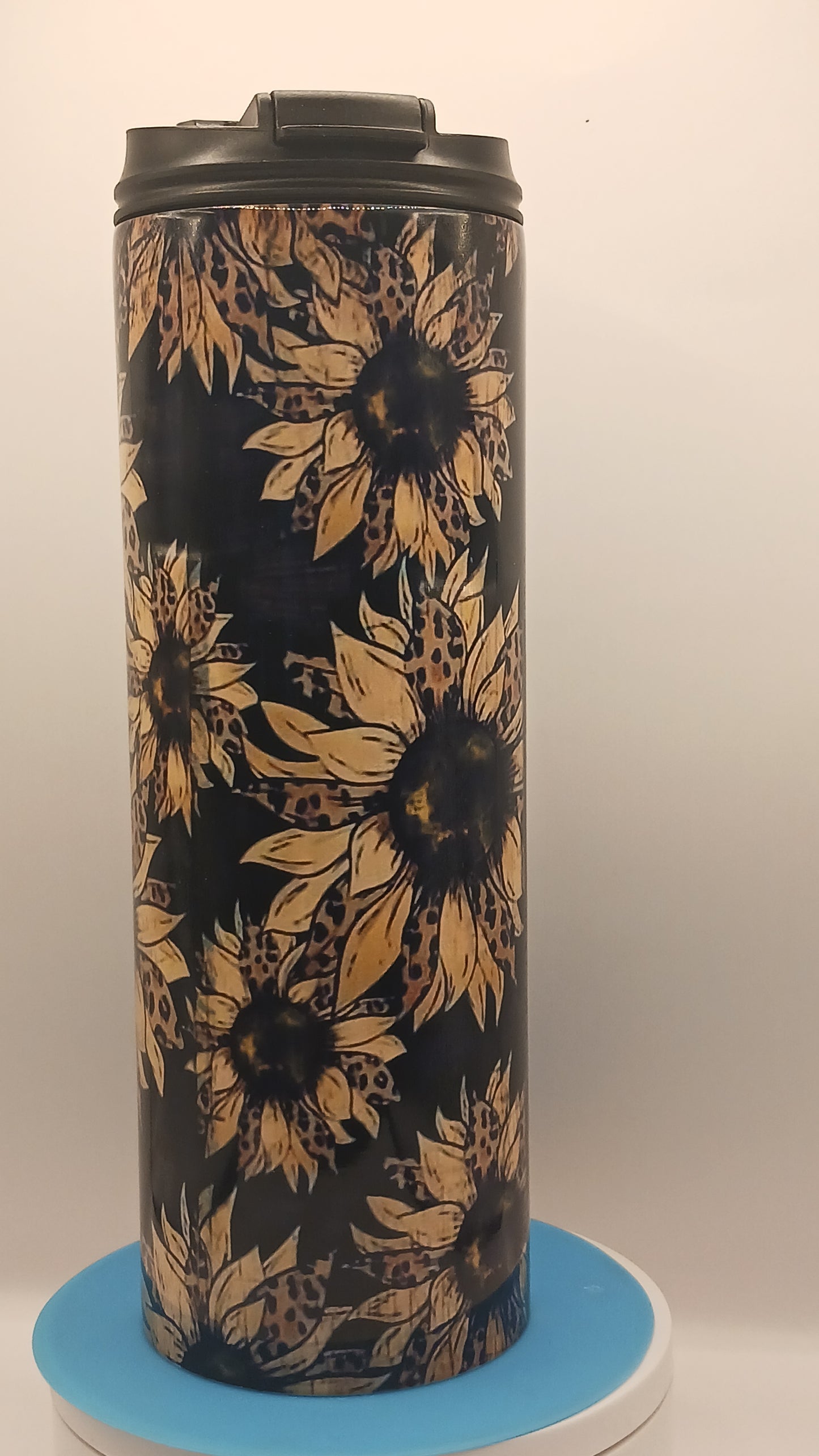 Brown mama sunflower dual top tumbler