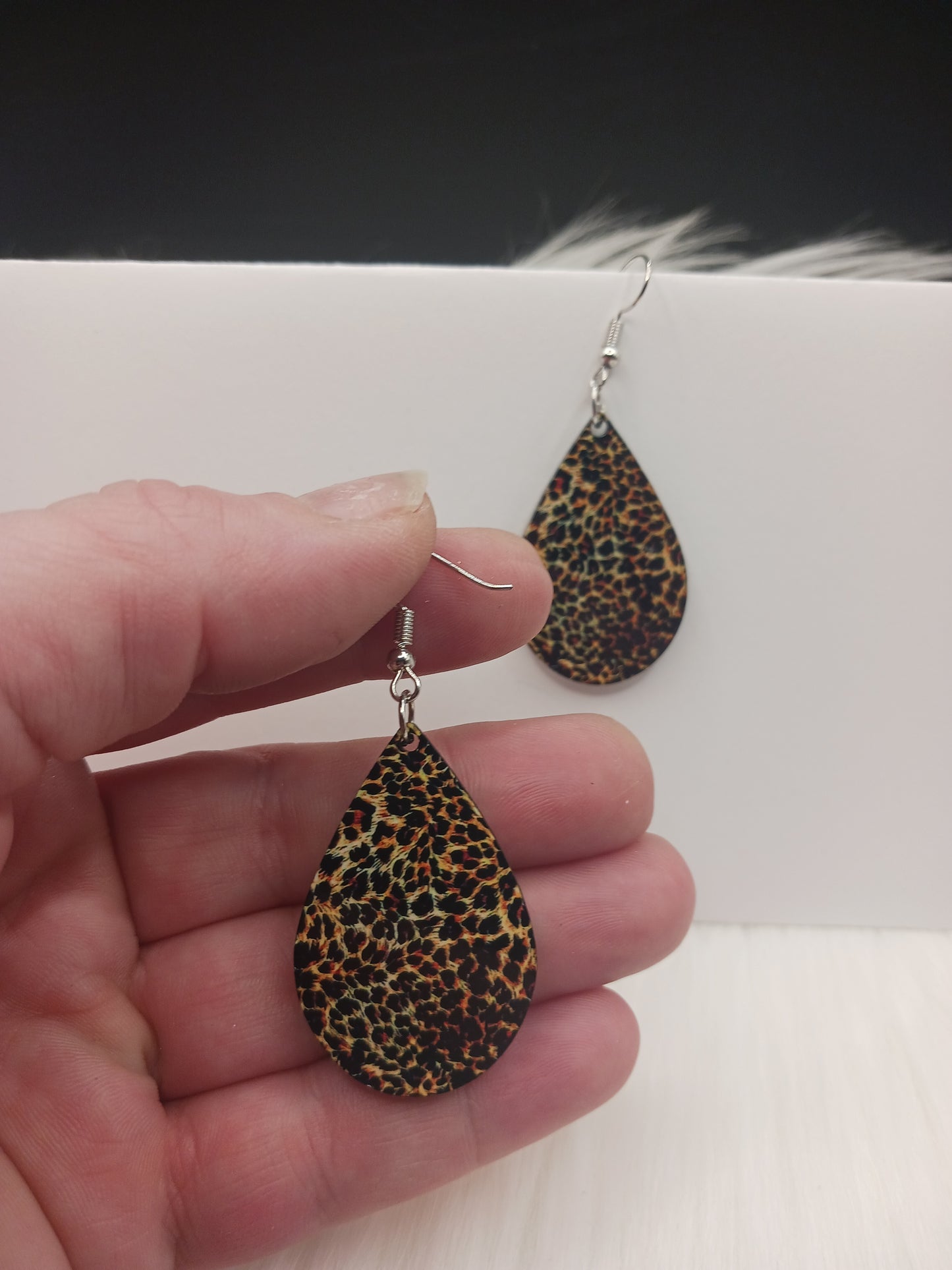 Animal pattern earrings