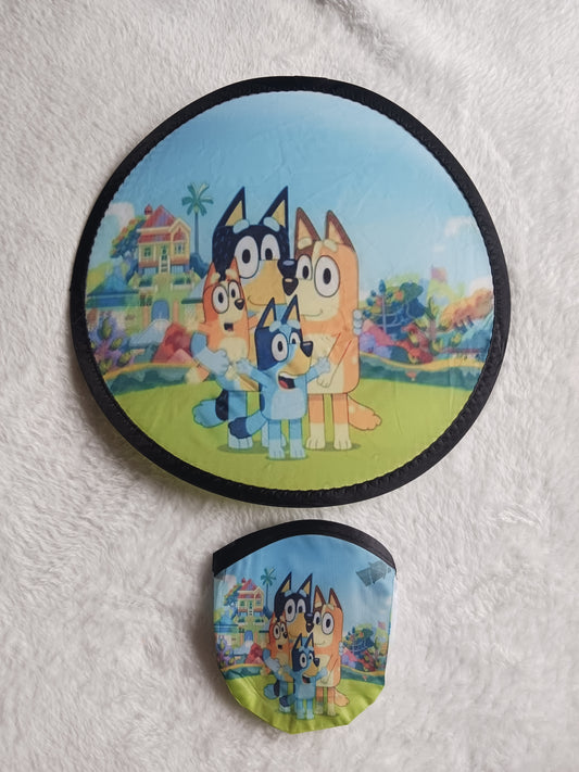 Dog family flying disc