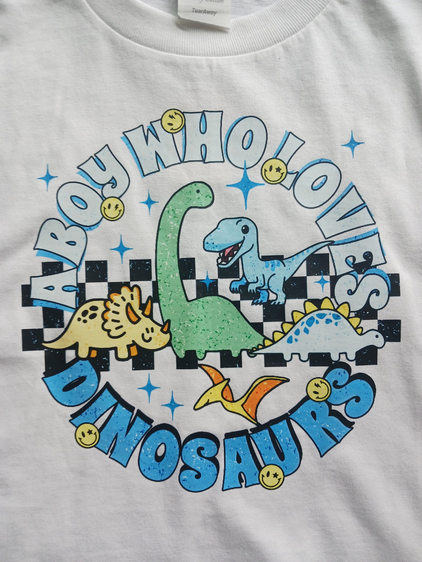 A boy who loves dinosaurs T-shirt