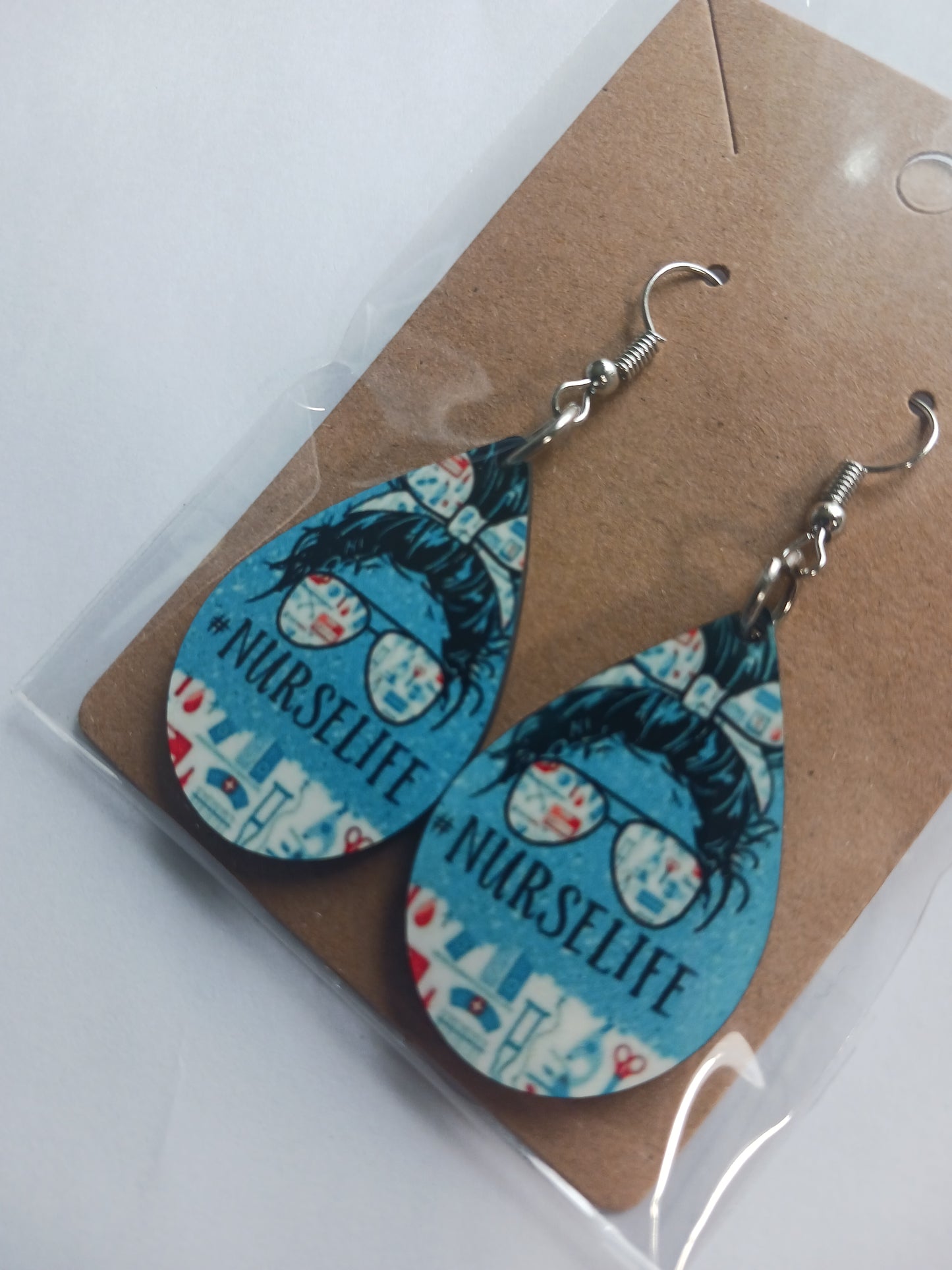 Blue nurselife earrings