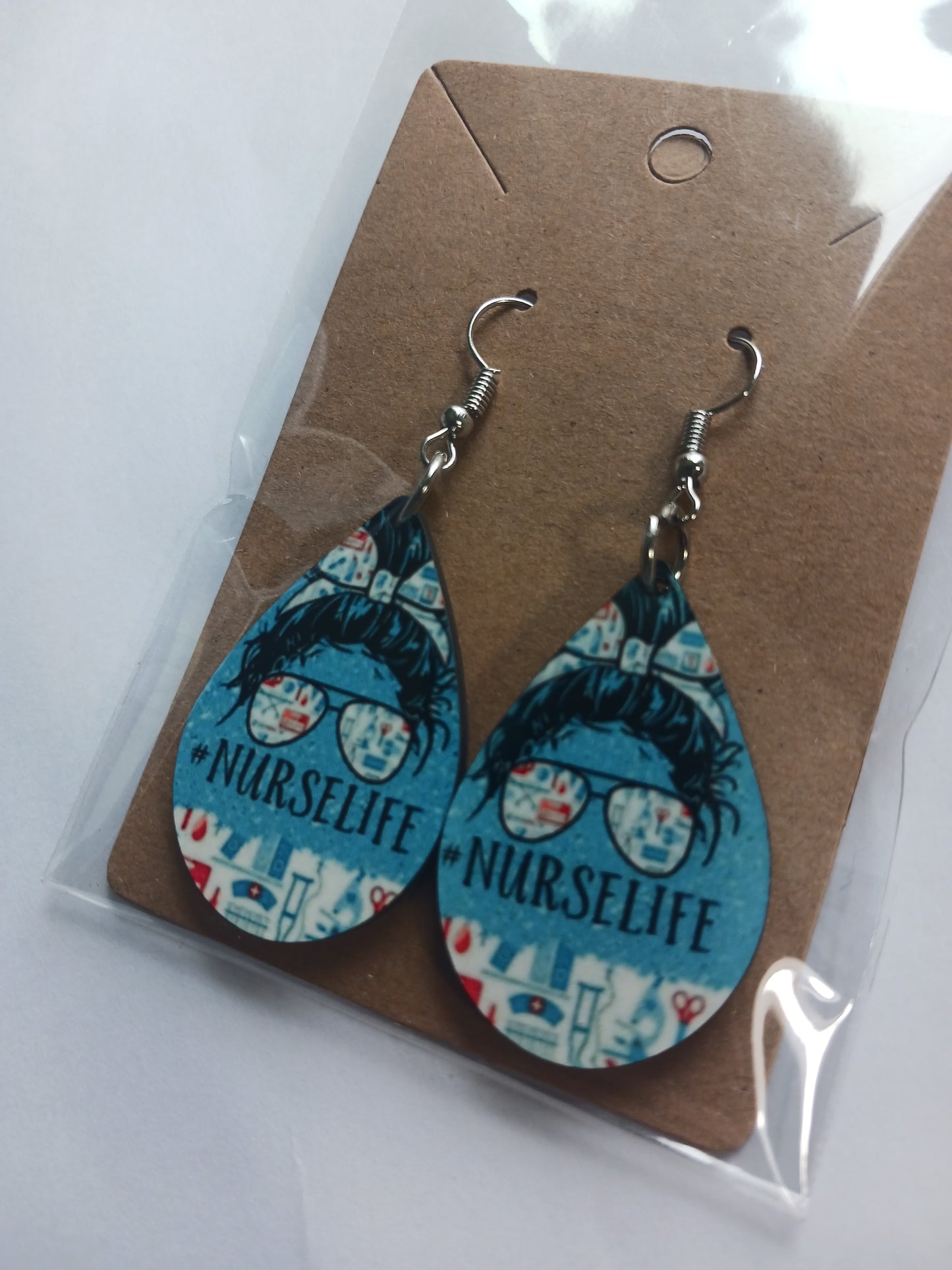 Blue nurselife earrings