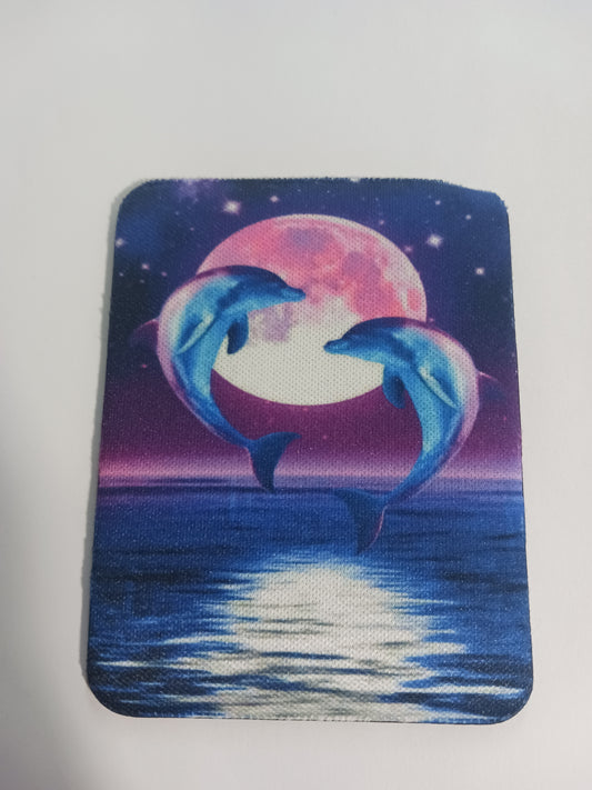 Dolphin moon magnet