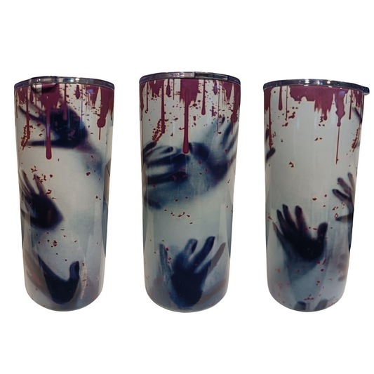 Bloody hands fatty tumbler