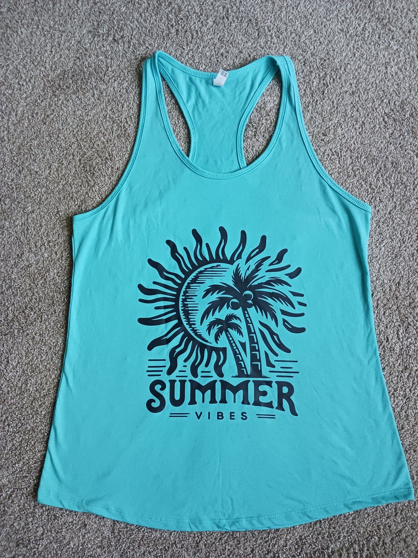 Summer vibes racerback tank