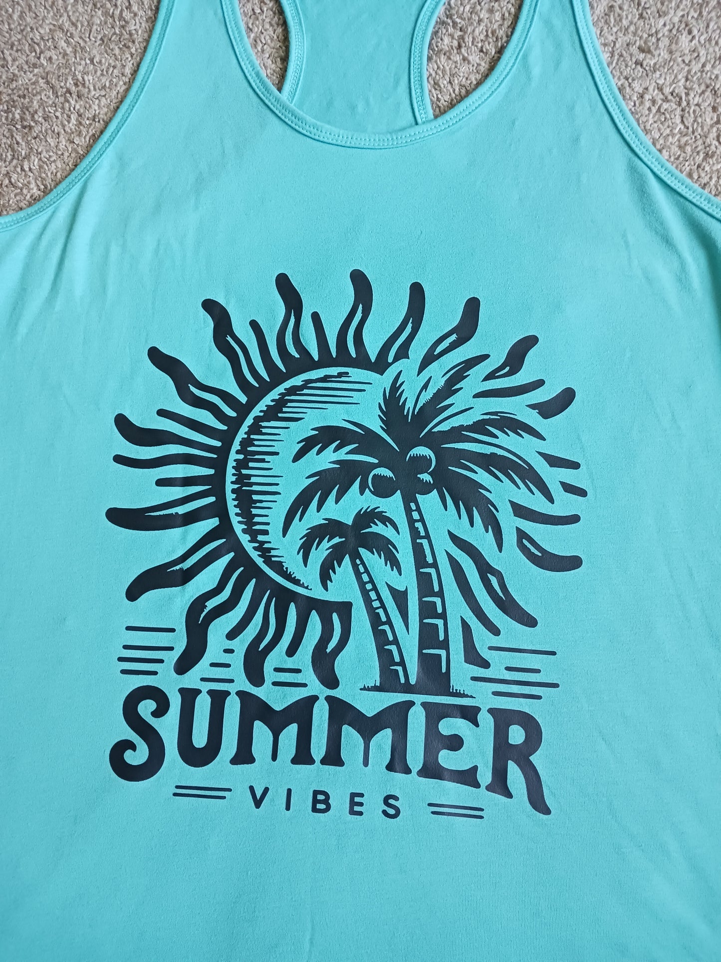 Summer vibes racerback tank