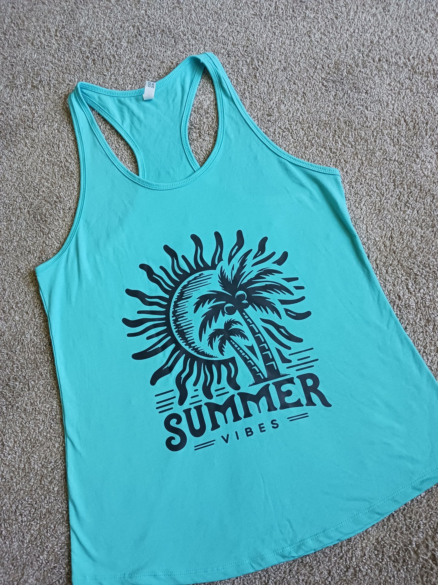 Summer vibes racerback tank