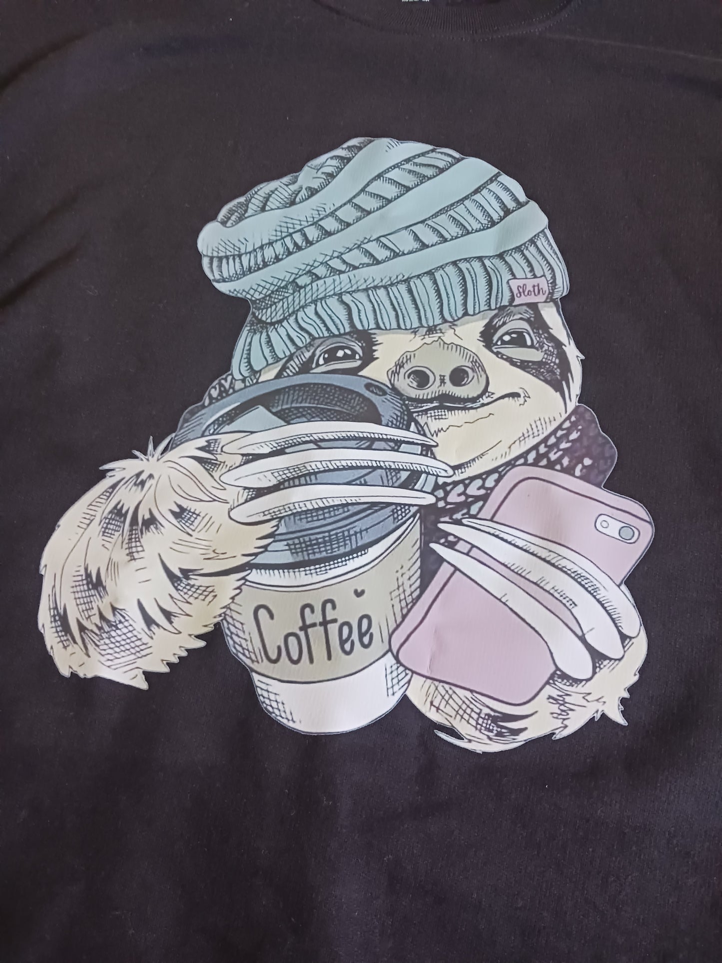 Coffee sloth sweatshirt