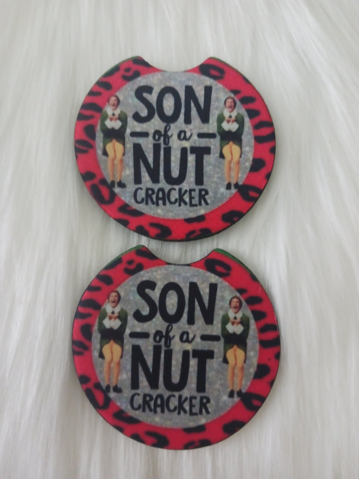 Sun of a nutcracker car coasters