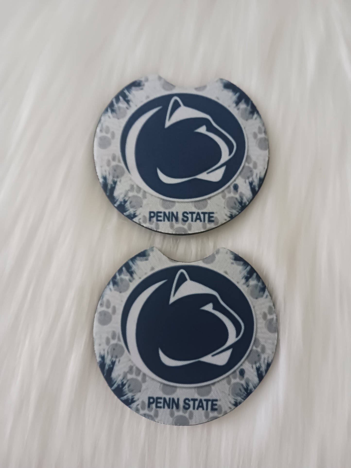 Penn lions football car coasters