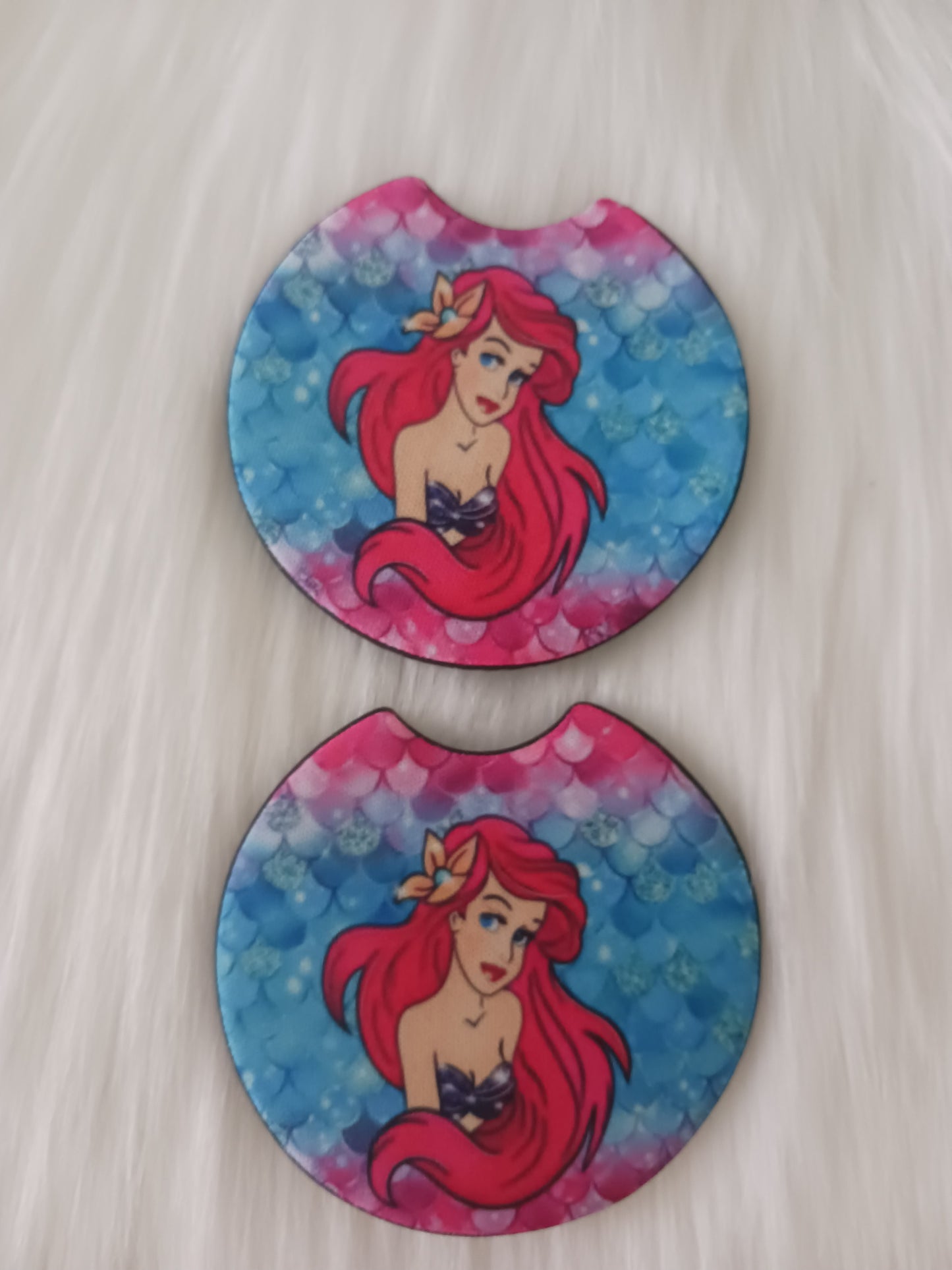 Sea mermaid car coasters