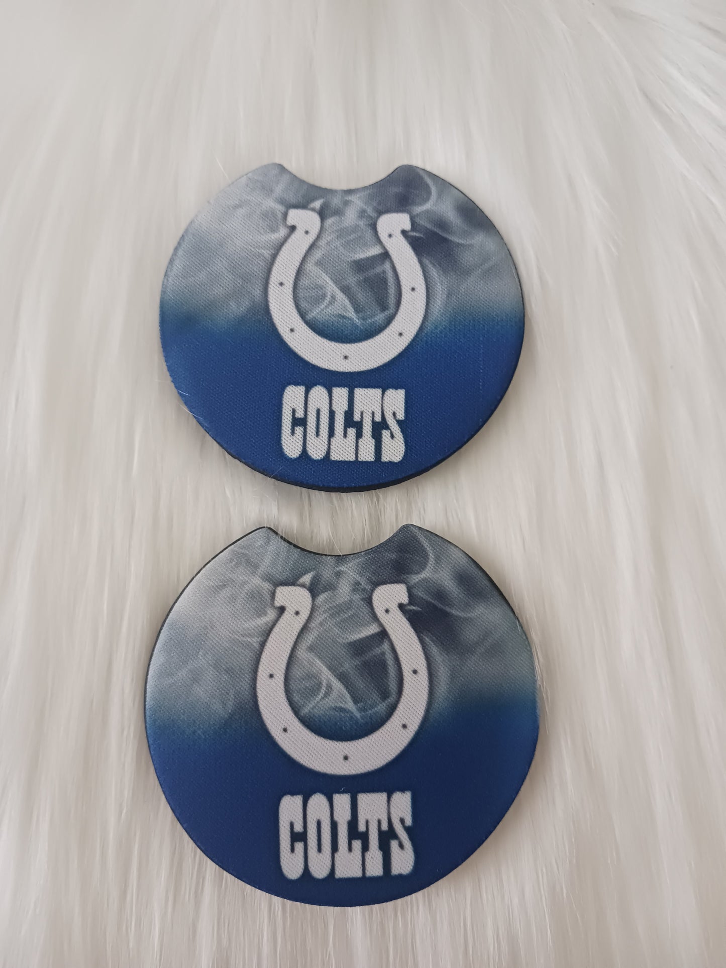 Colts car coasters