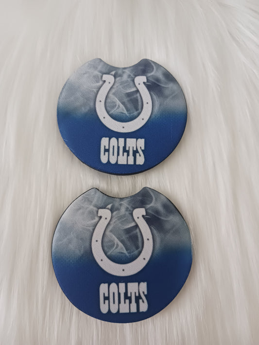 Colts car coasters