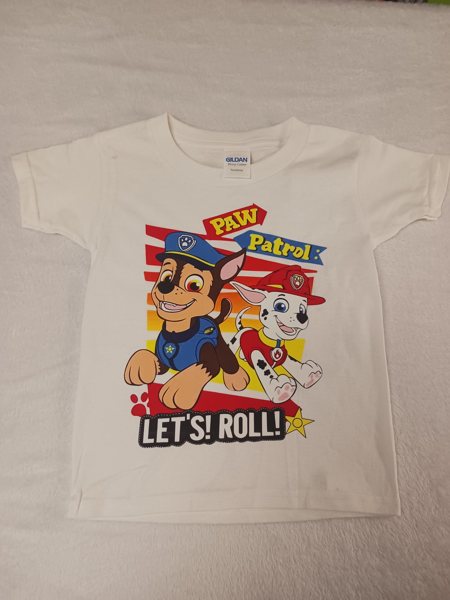 Pup patrol let's roll toddler Tshirt