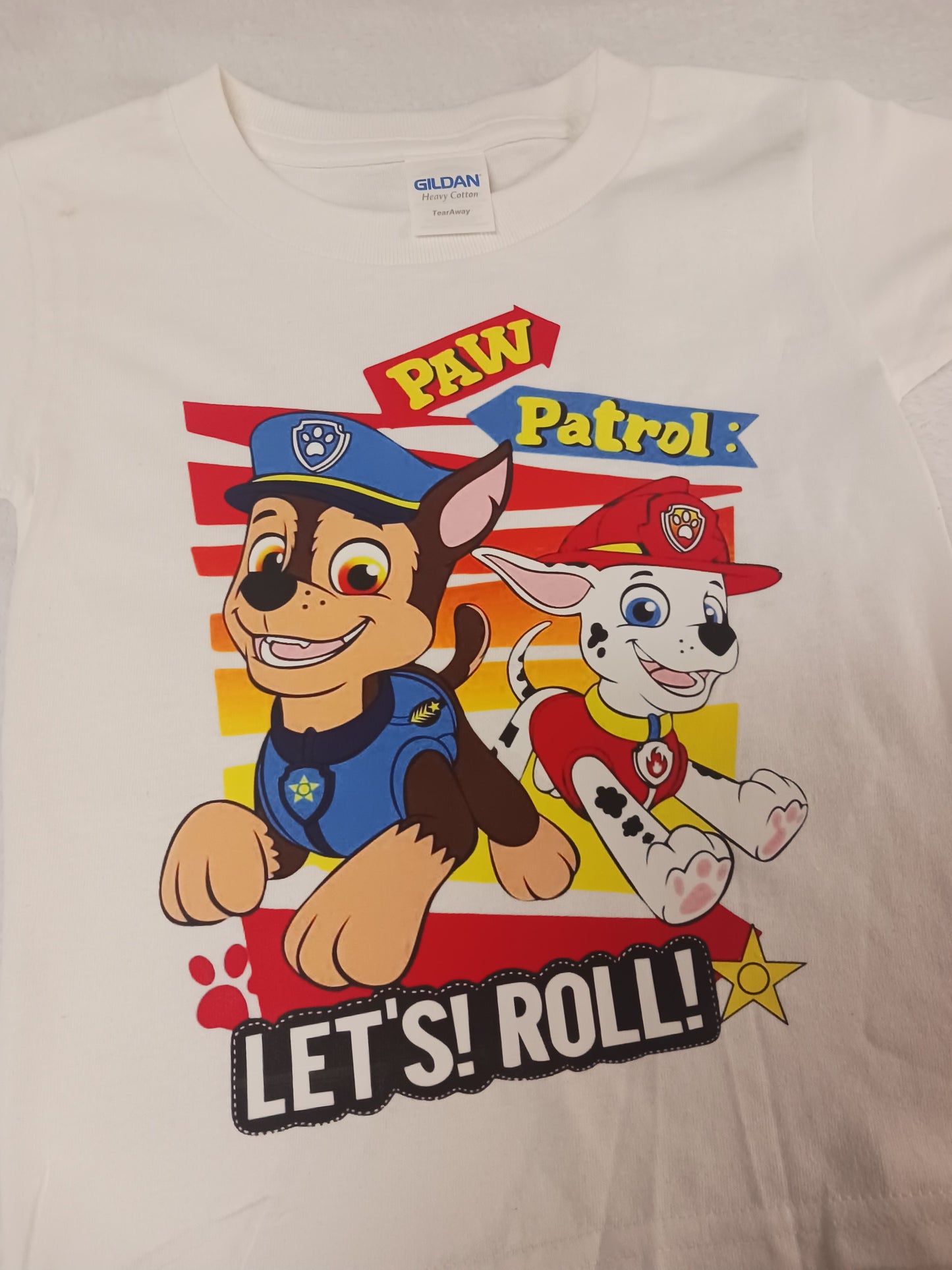 Pup patrol let's roll toddler Tshirt